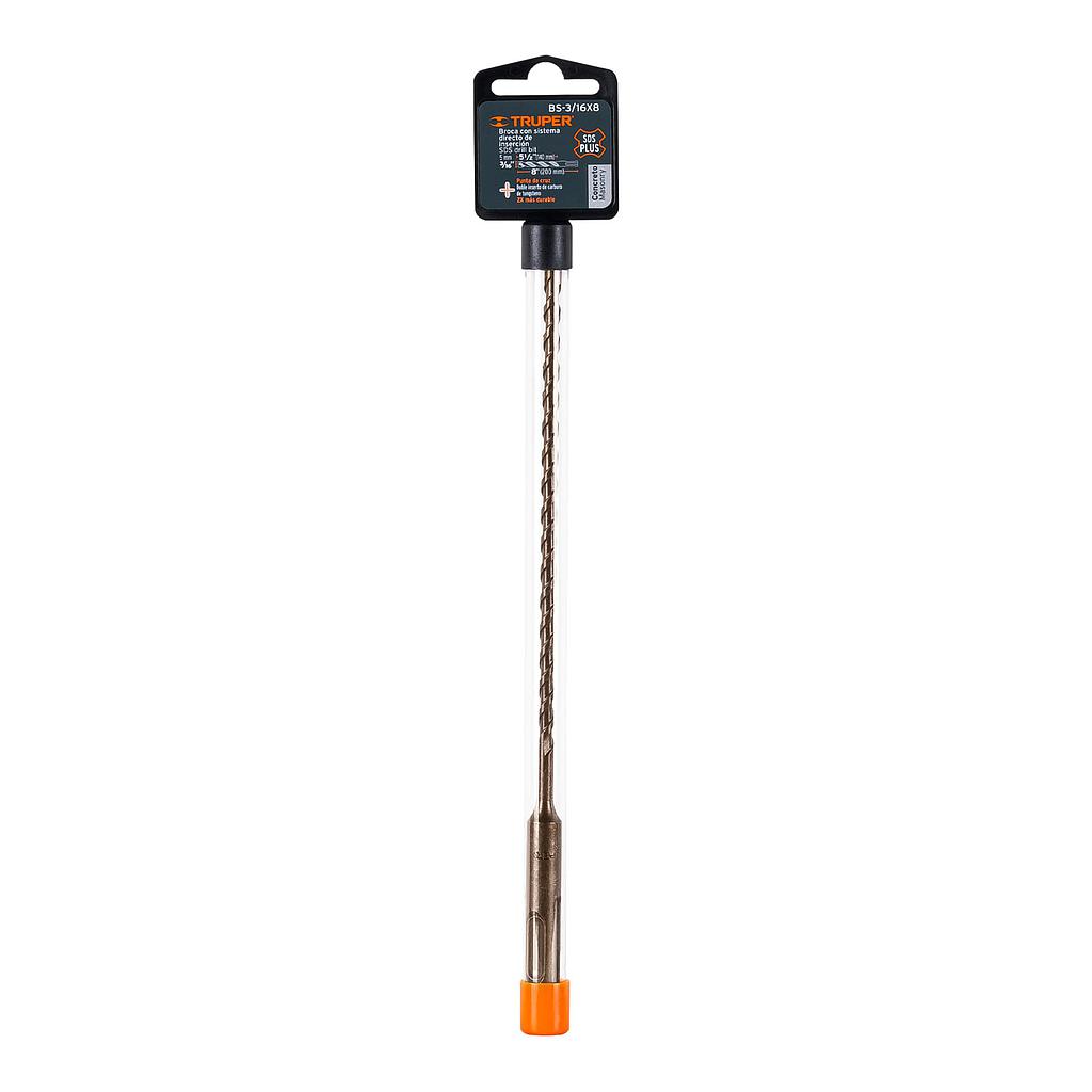 BROCA SDS PLUS P/CONCRETO 3/16 X 8"