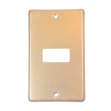 PLACA 1 MOD ALUM DORADO ROYER