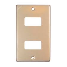 PLACA 2 MOD ALUM DORADO ROYER