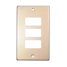 PLACA 3 MOD ALUM DORADO ROYER