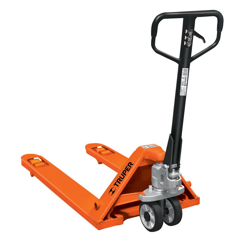 PATIN TRASPALETA 2 TON RUEDAS DELANTERAS DE PU, TRASERAS HULE