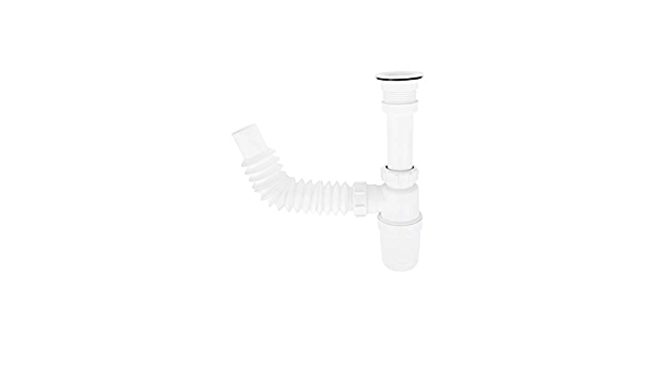 CESPOL FLEXIBLE CON BOTE GRANDE CON CONTRA PLASTICA PARA FREGADERO DICA (3732CP)