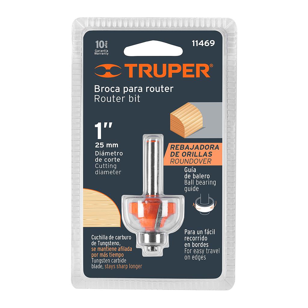 BROCA PARA ROUTER REDONDEADO 1" CON BALERO