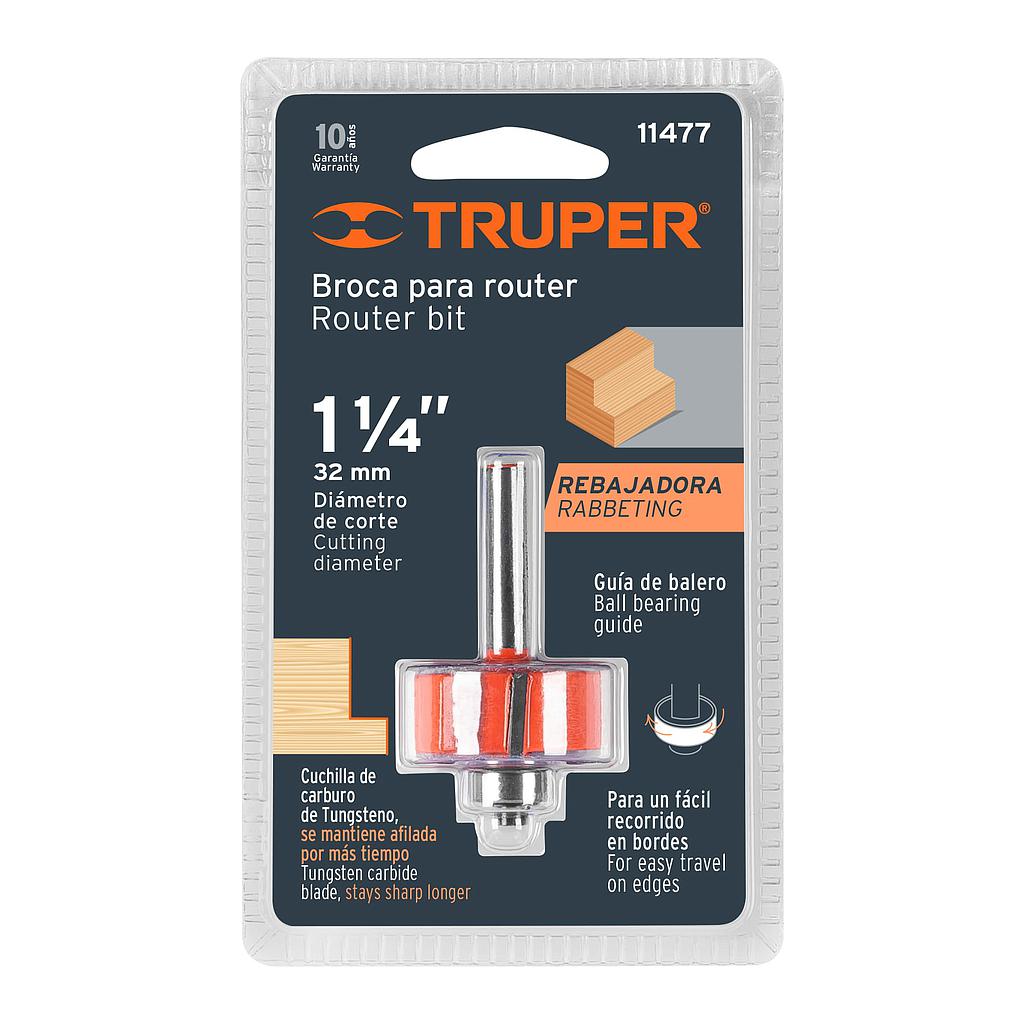 BROCA PARA ROUTER REBAJADO 1 1/4" CON BALERO