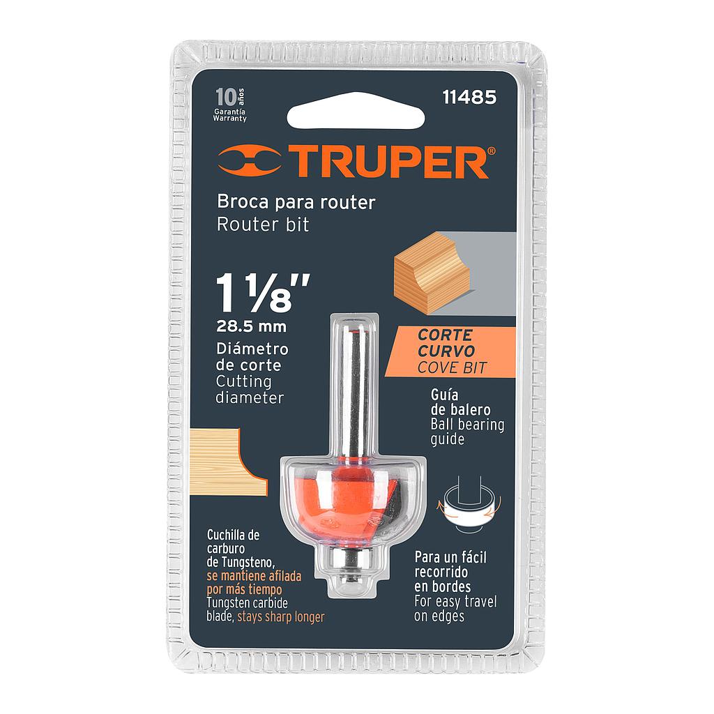 BROCA PARA ROUTER BOCEL CUARTO 1 1/8" CON BALERO