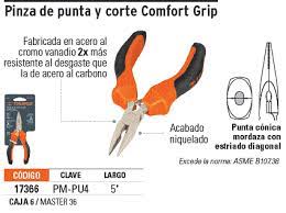 PINZA DE PUNTA Y CORTE 5" MANGO COMFORT GRIP