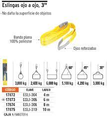 ESLINGA DE 3X8M