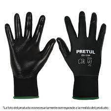 GUANTES DE NYLON RECUBIERTOS DE NITRILO CH PRETUL