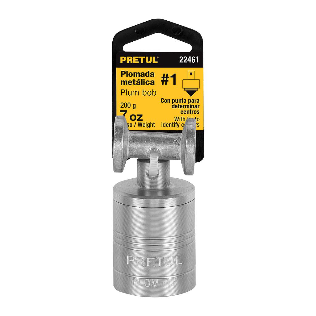 PLOMADA METALICA CON CENTRO 200G (7 OZ) PRETUL